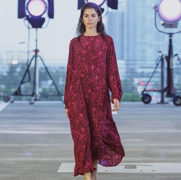 New acacia paradise dhermi maxi dress green P XS - Picture 13 of 15